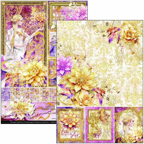 CIAO BELLA Satz 8Stk 21x30cm doppelseitigen Scrapbooking Papier - Ethereal