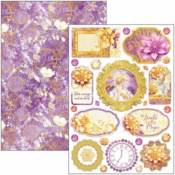 CIAO BELLA Satz 8Stk 21x30cm doppelseitigen Scrapbooking Papier - Ethereal