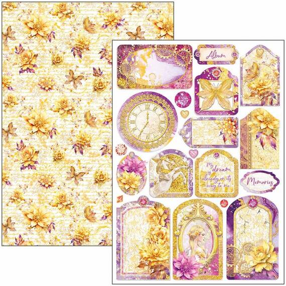 CIAO BELLA Satz 8Stk 21x30cm doppelseitigen Scrapbooking Papier - Ethereal