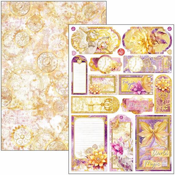 CIAO BELLA Satz 8Stk 21x30cm doppelseitigen Scrapbooking Papier - Ethereal