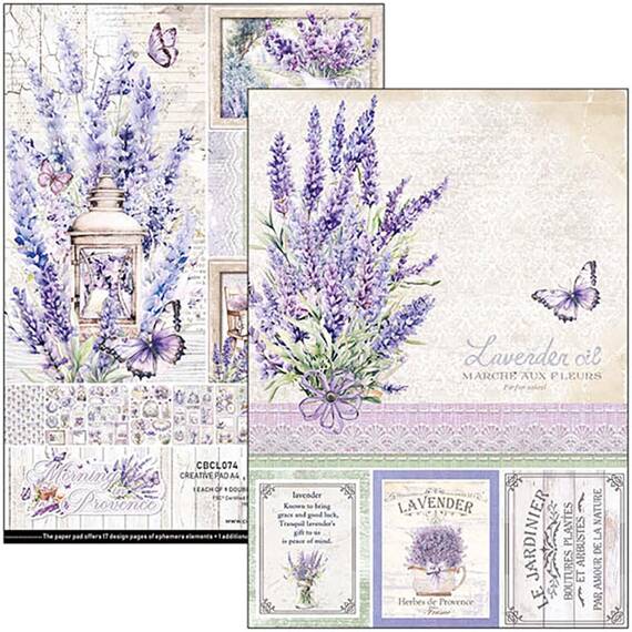 CIAO BELLA Satz 8Stk 21x30cm doppelseitigen Scrapbooking Papier - Morning in Provence