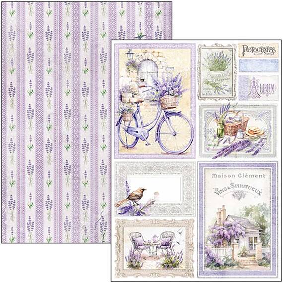 CIAO BELLA Satz 8Stk 21x30cm doppelseitigen Scrapbooking Papier - Morning in Provence