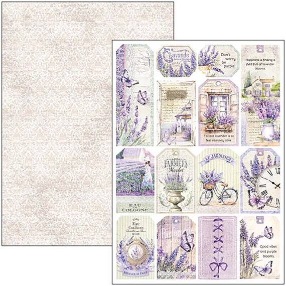 CIAO BELLA Satz 8Stk 21x30cm doppelseitigen Scrapbooking Papier - Morning in Provence