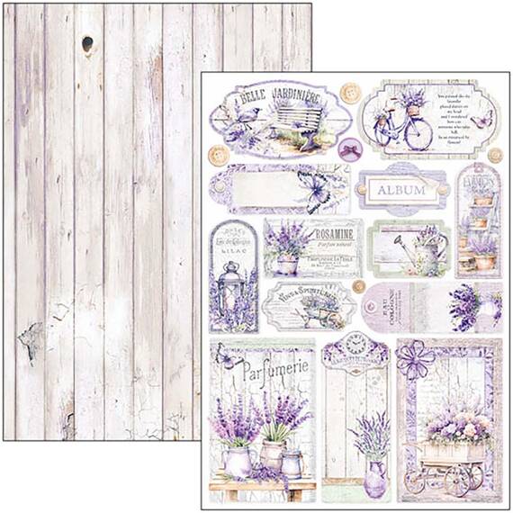 CIAO BELLA Satz 8Stk 21x30cm doppelseitigen Scrapbooking Papier - Morning in Provence