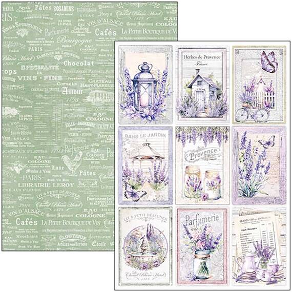 CIAO BELLA Satz 8Stk 21x30cm doppelseitigen Scrapbooking Papier - Morning in Provence