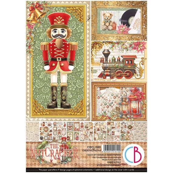 CIAO BELLA Satz 8Stk 21x30cm doppelseitigen Scrapbooking Papier - The Nutcracker