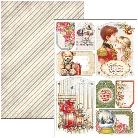 CIAO BELLA Satz 8Stk 21x30cm doppelseitigen Scrapbooking Papier - The Nutcracker