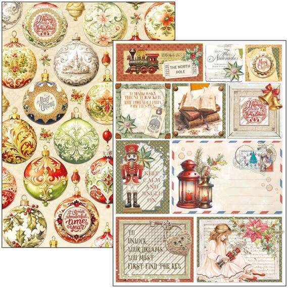 CIAO BELLA Satz 8Stk 21x30cm doppelseitigen Scrapbooking Papier - The Nutcracker