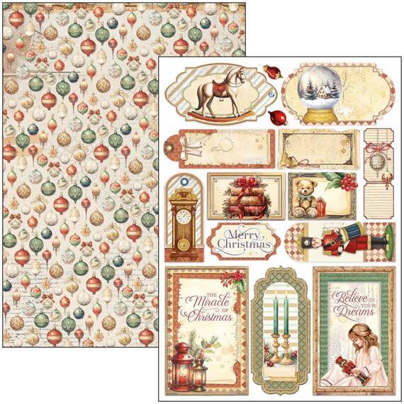 CIAO BELLA Satz 8Stk 21x30cm doppelseitigen Scrapbooking Papier - The Nutcracker