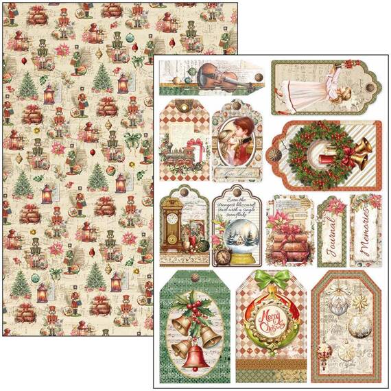 CIAO BELLA Satz 8Stk 21x30cm doppelseitigen Scrapbooking Papier - The Nutcracker