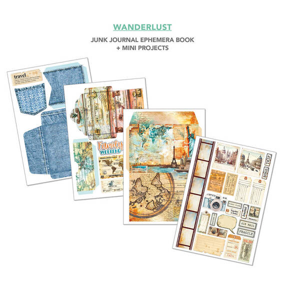 CIAO BELLA Satz doppelseitigen Scrapbooking Papier A4 - Wanderlust