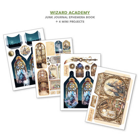 CIAO BELLA Satz  doppelseitigen Scrapbooking Papier A4 - Wizard Academy