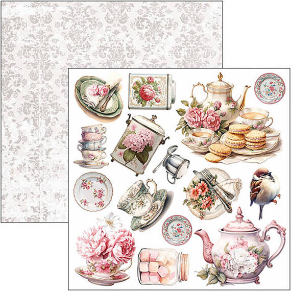 CIAO BELLA Setz 24Stk doppelseitigen Scrapbooking Papier 15x15cm - Timeless Moments