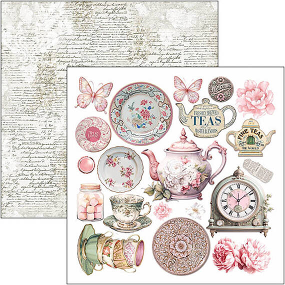 CIAO BELLA Setz 24Stk doppelseitigen Scrapbooking Papier 15x15cm - Timeless Moments