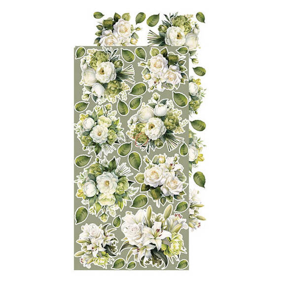 CRAFT OCLOCK 15,5x30,5cm Scrapbooking Papier mit Elementen, A Day to Remember Flowers