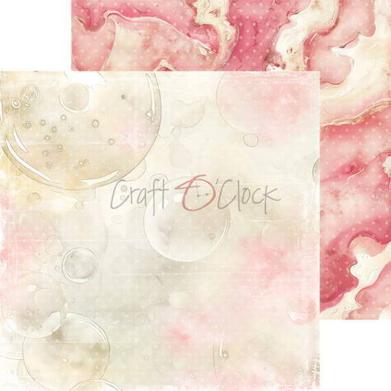 CRAFT OCLOCK 24 Blatt 20x20cm doppelseitig Scrapbooking Papier 190g, Girl & Curl Mix