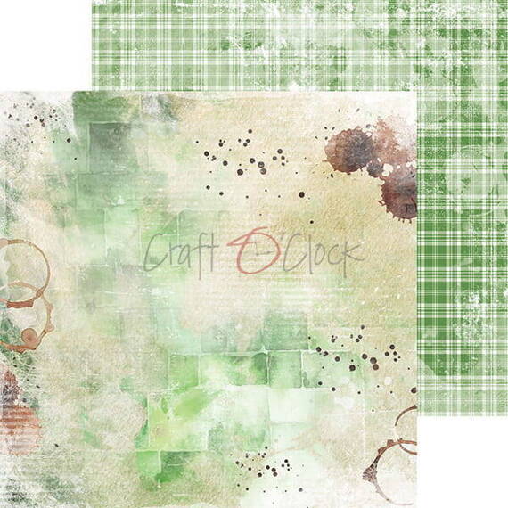 CRAFT OCLOCK 24 Blatt 20x20cm doppelseitig Scrapbooking Papier 190g, Kitchen Mode Basic