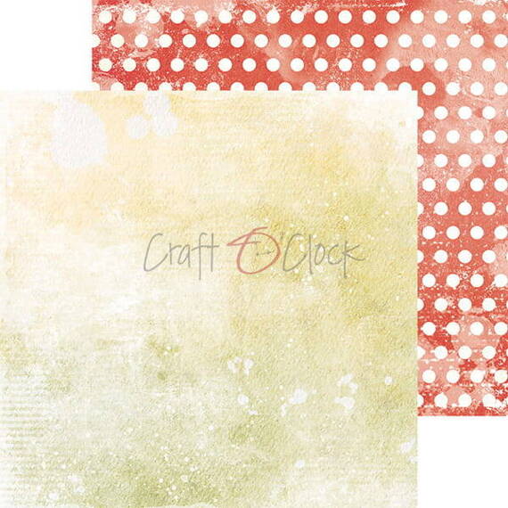 CRAFT OCLOCK 24 Blatt 20x20cm doppelseitig Scrapbooking Papier 190g, Kitchen Mode Basic