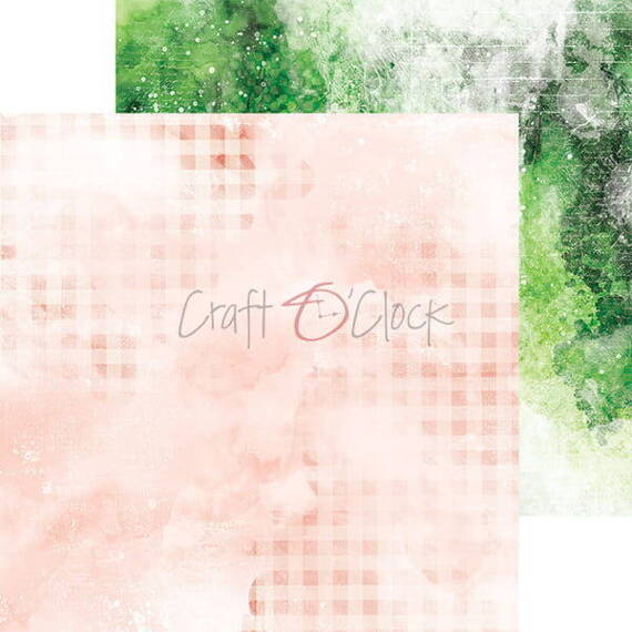 CRAFT OCLOCK 24 Blatt 20x20cm doppelseitig Scrapbooking Papier 190g, Kitchen Mode Mix