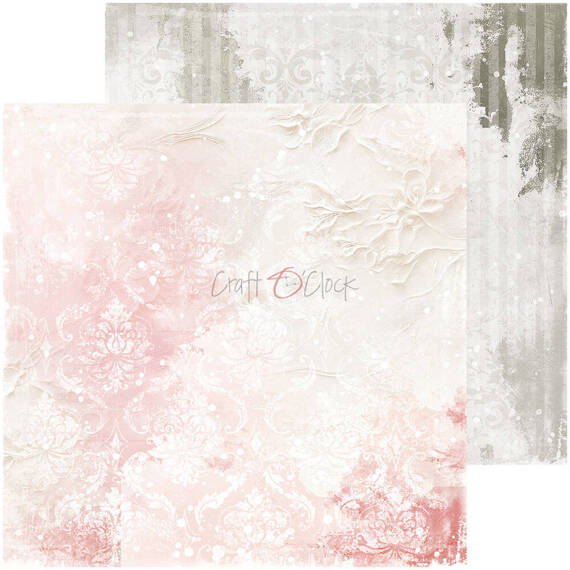 CRAFT OCLOCK 24 Blatt 20x20cm doppelseitig Scrapbooking Papier, Rose Emotions BASIC