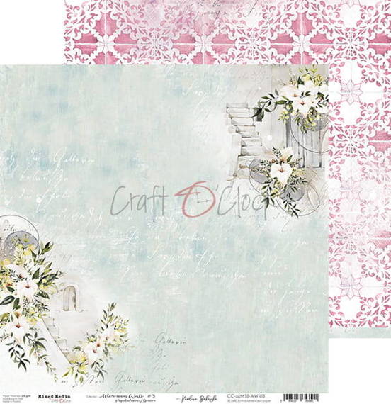 CRAFT OCLOCK 30x30cm doppelseitig Scrapbooking Papier 250g, Afternoon Walk 03