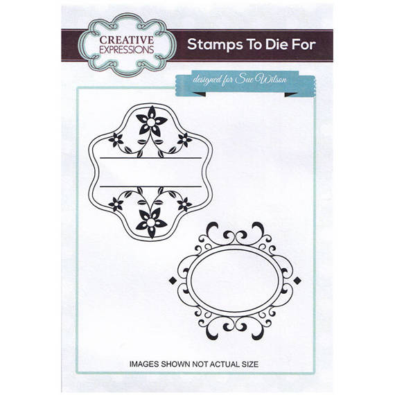 CREATIVE EXPRESSIONS Gummistempel Stempel Motivstempel  Alexandra`s Beaumont Duo Rahmen