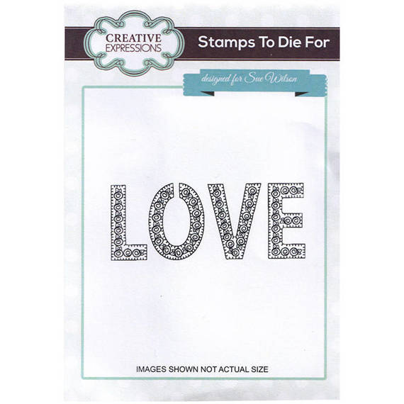 CREATIVE EXPRESSIONS Gummistempel Stempel Motivstempel - Forever Love Untertitel