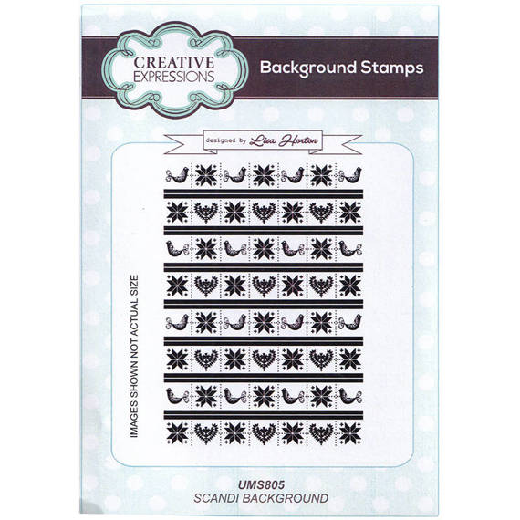 CREATIVE EXPRESSIONS Transparent Acryl Stempel Motivstempel - Scandi Background, Skandinavische Motive