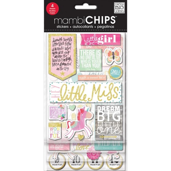 Chipboard - Kleines Mädchen - Little Girl - Me & My Big Ideas