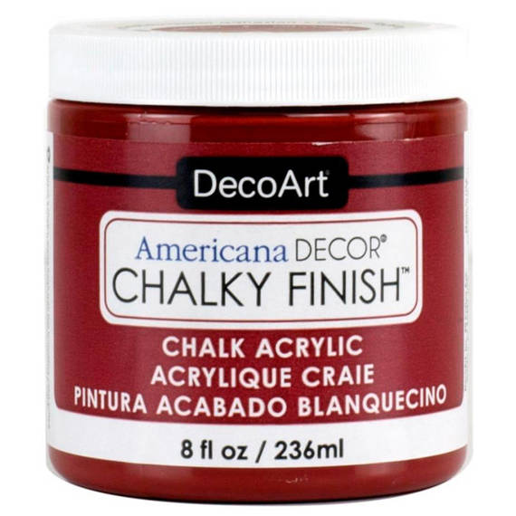 DECOART Chalky Finish Kreidefarbe Kreide Farbe Möbelfarbe Estate 236 ml - Eisenrot