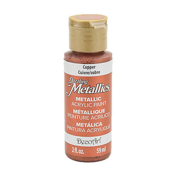 DECOART Dazzling Metallics Acrylic Paint, Acrylfarbe - Copper 59 ml 