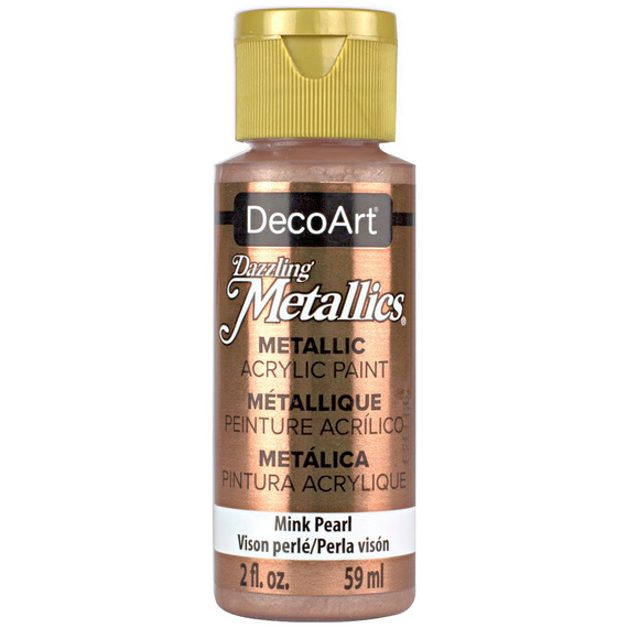 DECOART Dazzling Metallics Acrylic Paint, Acrylfarbe - Mink Pearl  59 ml