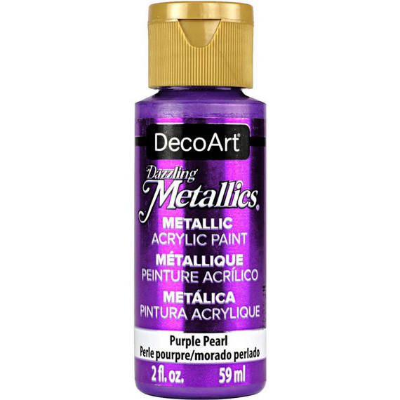DECOART Dazzling Metallics Acrylic Paint, Acrylfarbe -Purple Pearl 59 ml