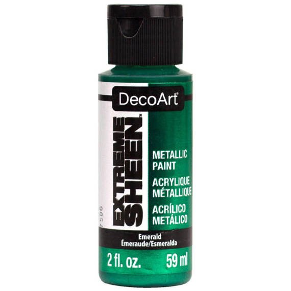 DECOART Extreme Sheen Farbe Acrylfarben Metallic Efffekt 59 ml, Emerald