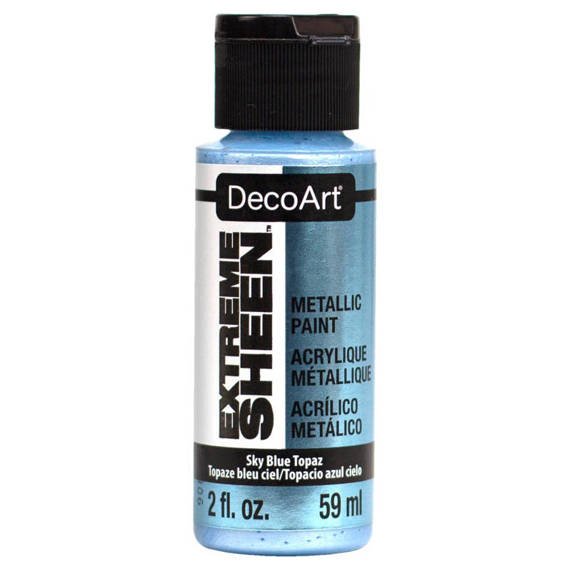 DECOART Extreme Sheen Farbe Acrylfarben Metallic Efffekt 59 ml, Sky Blue