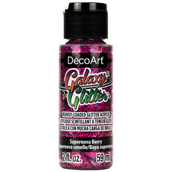 DECOART - Glitterfarbe - Galaxy Glitter -  Supernova Berry