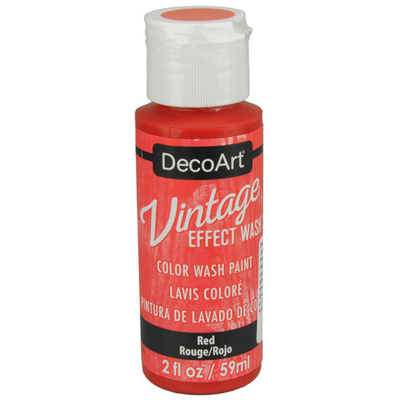 DECOART - Vintage Effect Wash - Alterungsfarbe - Red 59ml