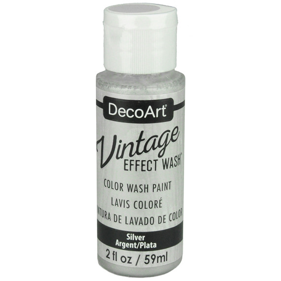 DECOART - Vintage Effect Wash - Alterungsfarbe - Silver 59ml