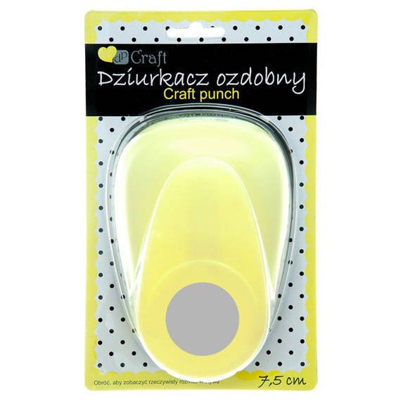 DPCRAFT Motivlocher Scrapbooking Motivstanzer Stanzer Hebelstanzer, 7.5cm Kreis