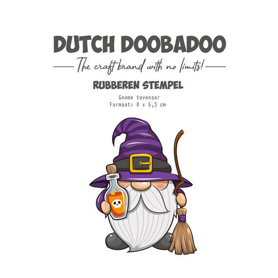 DUTCH DOOBADOO - Gummistempel - Gnome Wizard