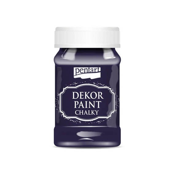 Dekor Paint Kreidefarbe aubergine - eggplant 100ml - PENTART