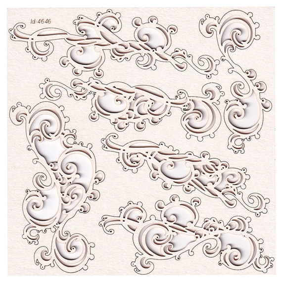 Dekorpappe Die Cut Chipboard - Fantasma - Grenzen - Grenzen - Scrapiniec