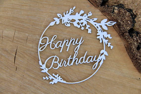 Dekorpappe Die Cut Chipboard Hi Summer Frame 02 Wünsche - Alles Gute zum Geburtstag - Scrapiniec 