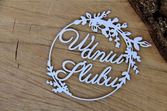 Dekorpappe Die Cut Chipboard Hi Summer Frame 02 Wünsche - Am Tag der Hochzeit - Scrapiniec 