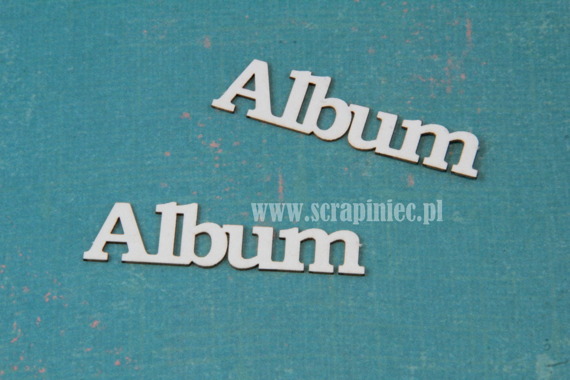 Dekorpappe Die Cut Chipboard albumbeschriftung - "offizielle" Schriftart - 1St. - SCRAPINIECrapiniec