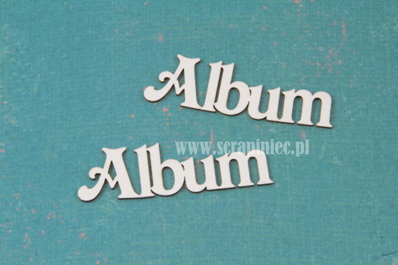 Dekorpappe Die Cut Chipboard - beschriftung Album "dekorative" Schriftart - 1pc - SCRAPINIECrapiniec