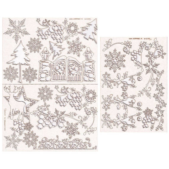 Dekorpappe Die Cut Chipboard old Fashioned Christmas Album Workshop-Set - Scrapiniec 