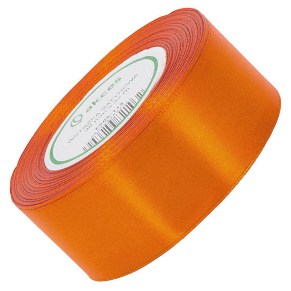 Dunkelorangefarbenes Satinband 38mm - 32mb