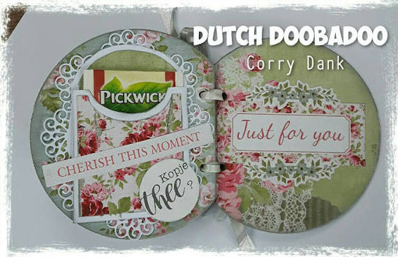 Dutch Doobadoo Pausche- und Schneidevorlage - Teebeutelverpackung