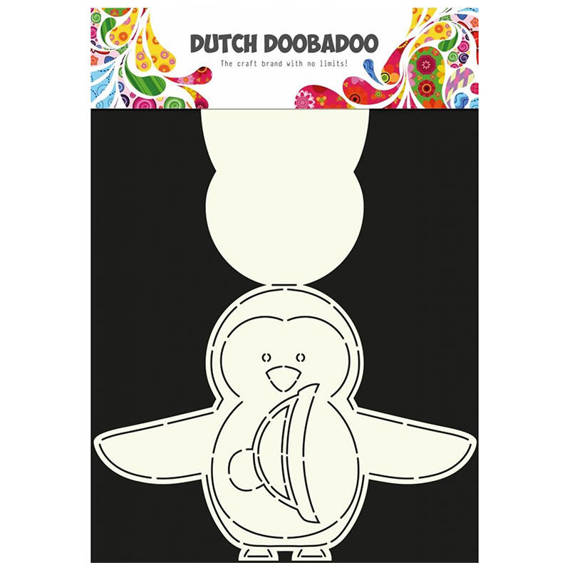 Dutch Doobadoo Pausschablone und Schneidevorlage - Pinguin - Kartenbasis